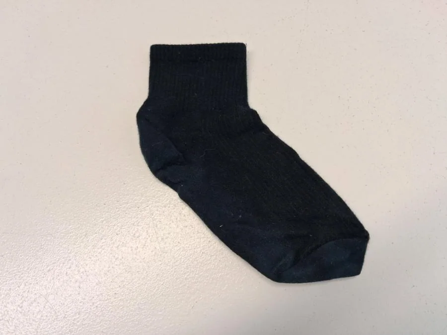 Eine einzelne Socke