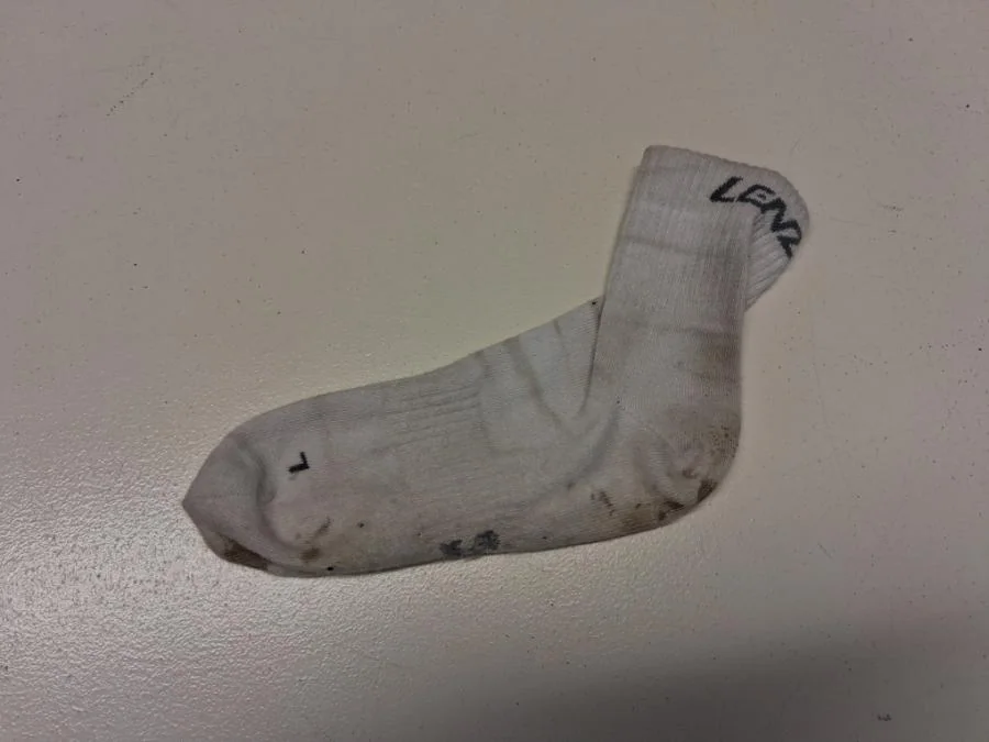 Eine einzelne Socke