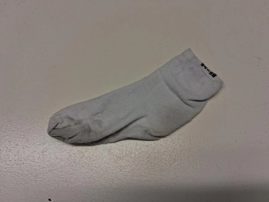 Eine einzelne Socke