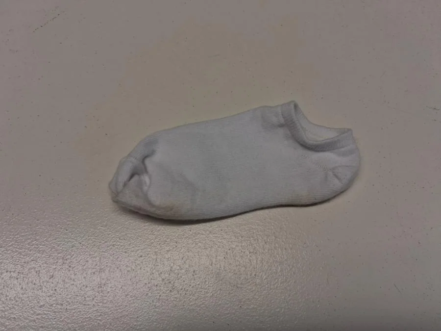 Eine einzelne Socke