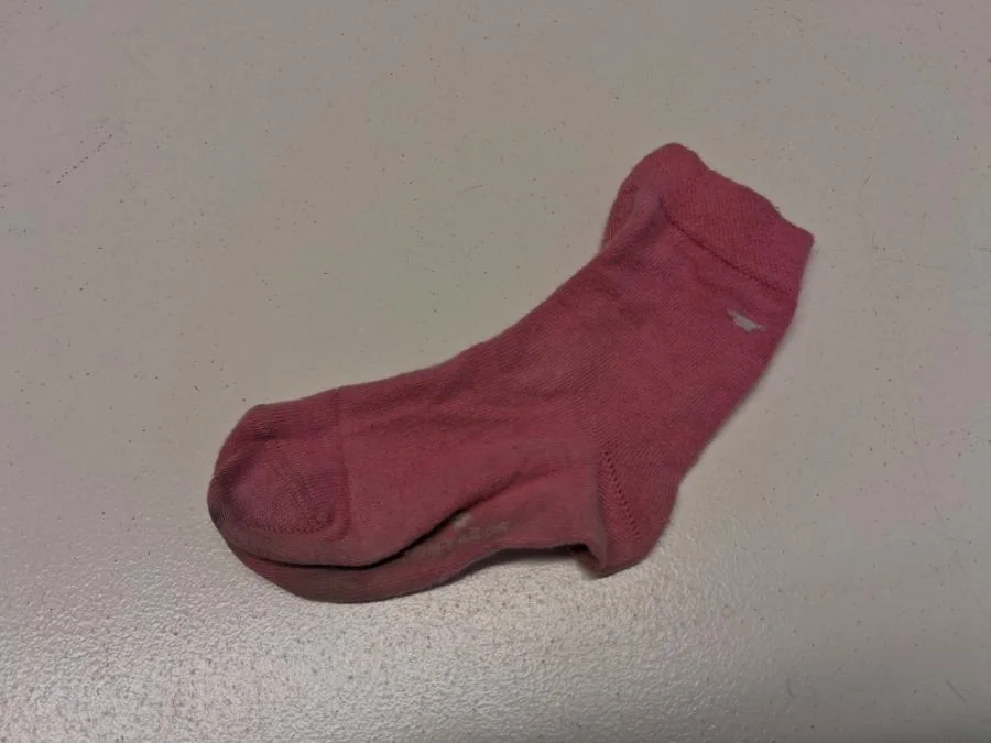 Eine einzelne Socke