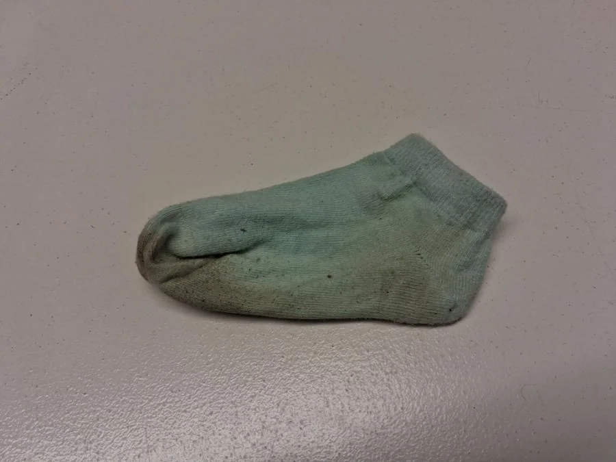 Eine einzelne Socke
