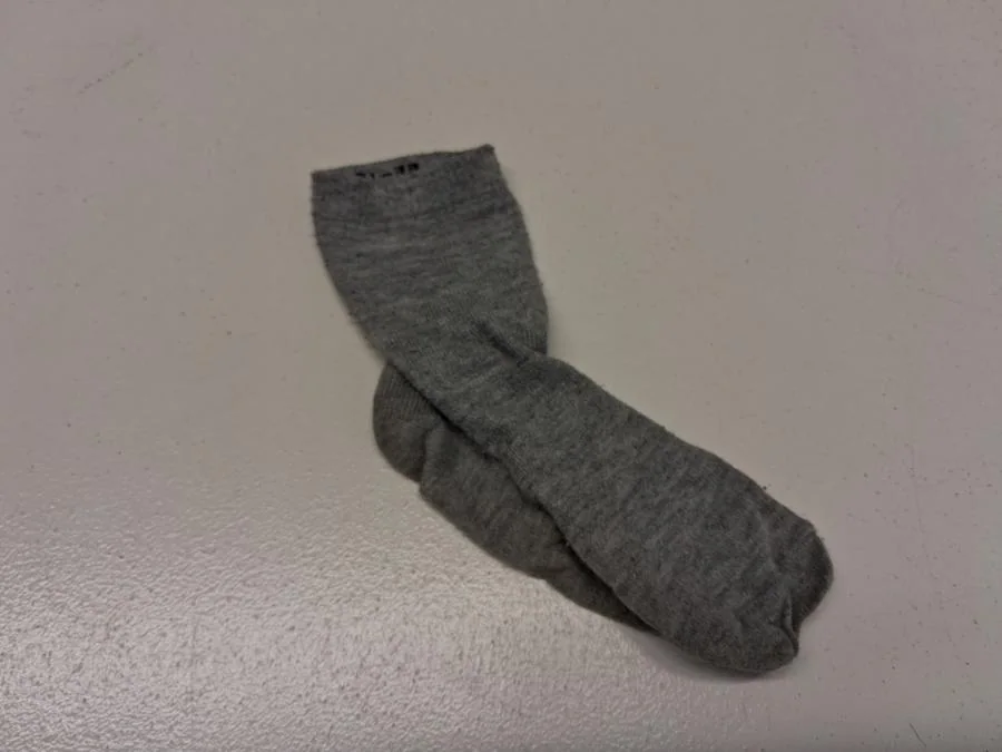 Eine einzelne Socke