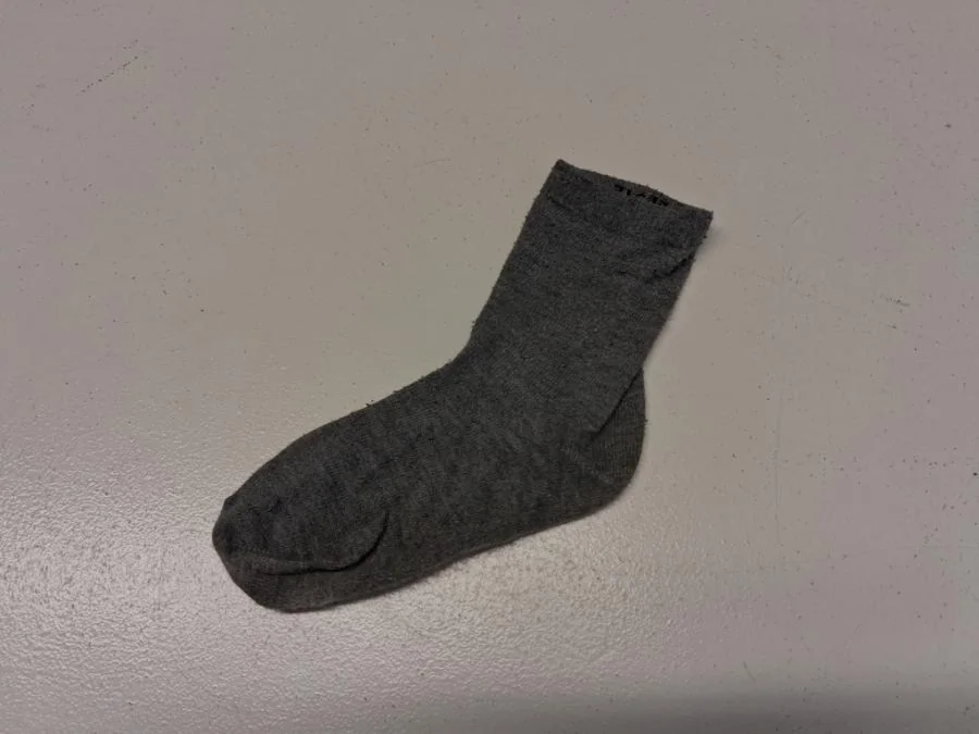 Eine einzelne Socke