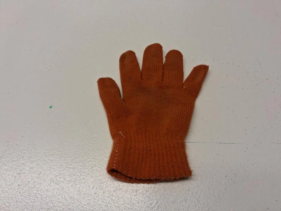 Ein einzelner Handschuh