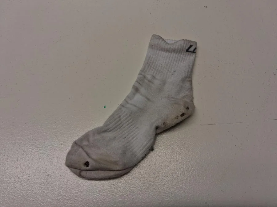 Eine einzelne Socke