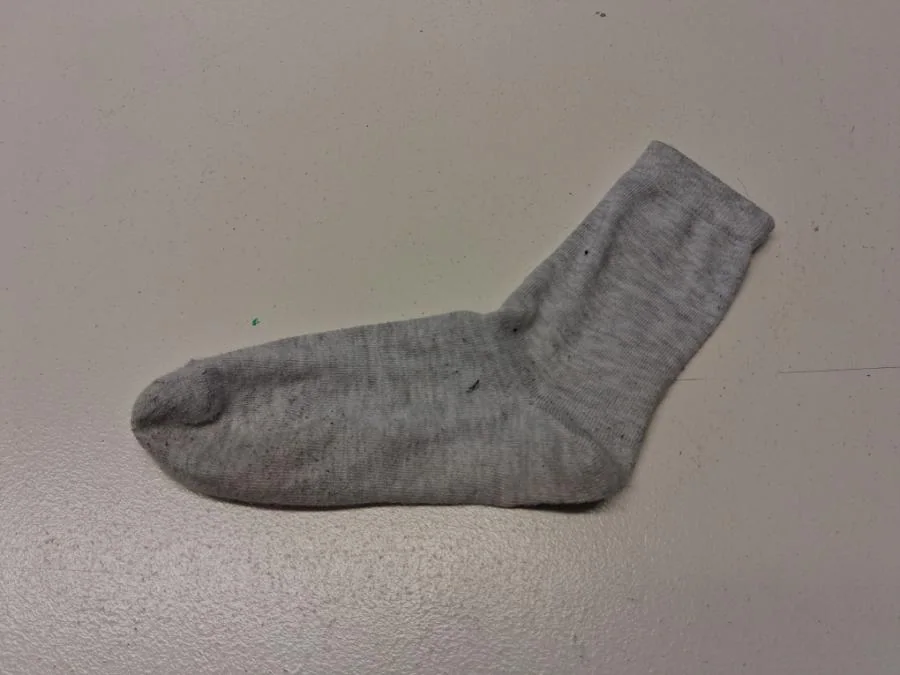 Eine einzelne Socke