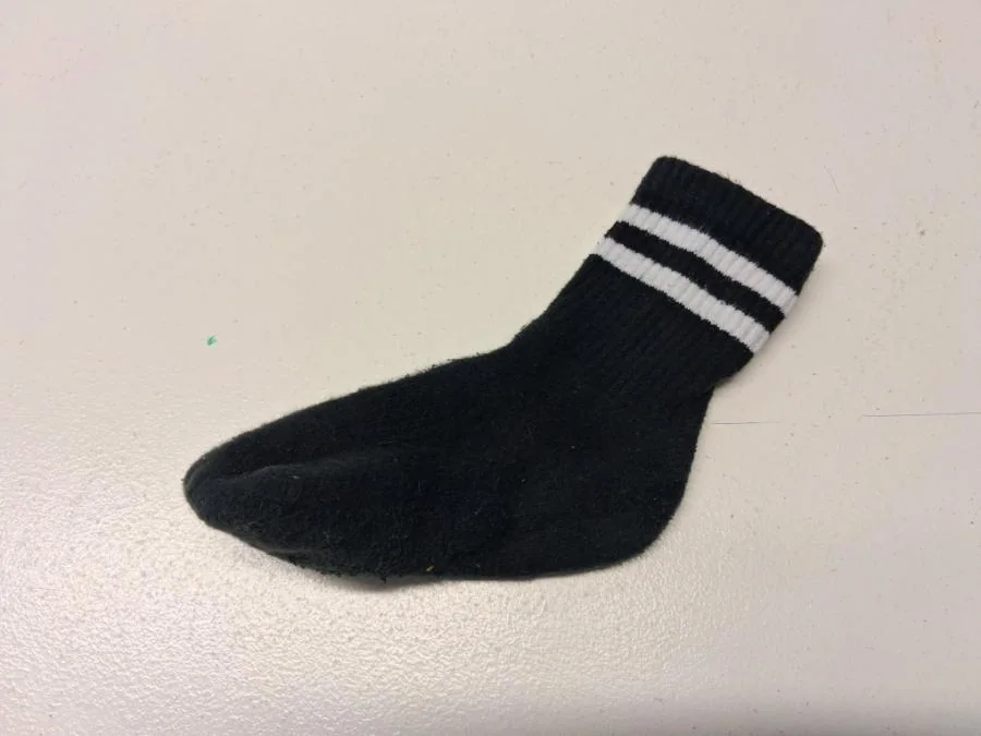 Eine einzelne Socke