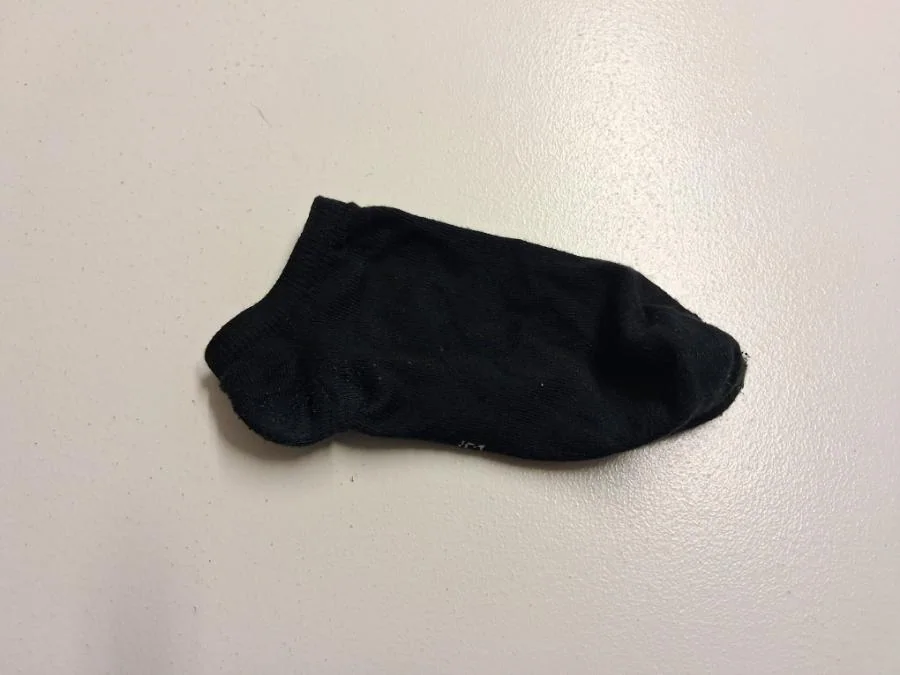 Eine einzelne Socke